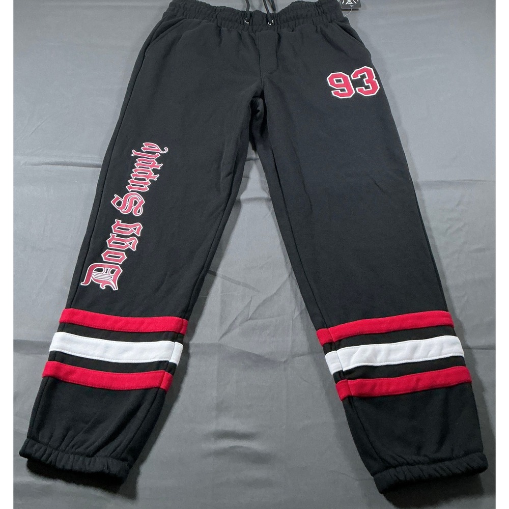 Dogg Supply by Snoop Dogg Mens Black 93 Graphic Jogger Sweatpants Large